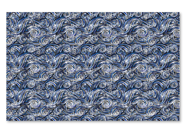 PatternPly® Scattered Blue and Black Swirls