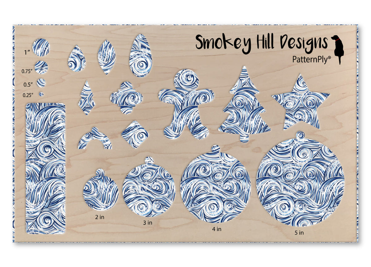PatternPly® Scattered Blue and Gray Swirls product photo 3