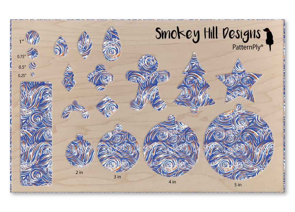 PatternPly® Transparent Blue and Orange Swirls product photo 3