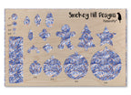 PatternPly® Scattered Blue and Orange Swirls product photo 3