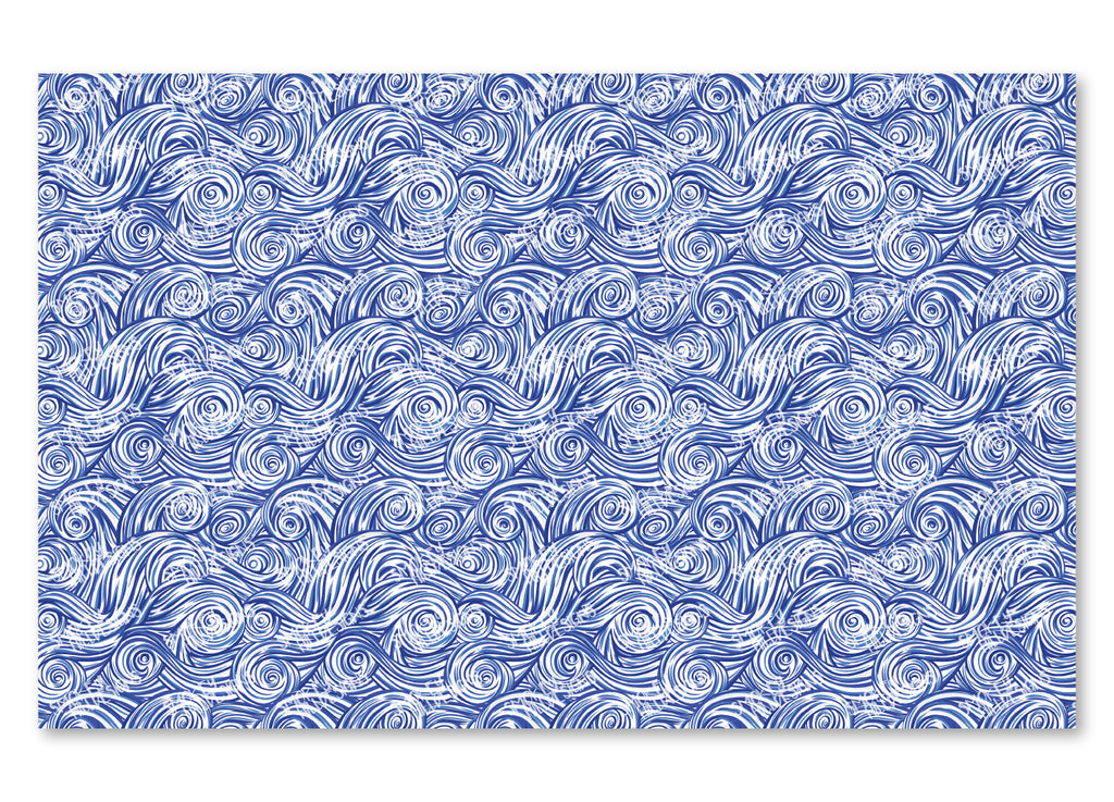 PatternPly® Scattered Blue and White Swirls product photo 2