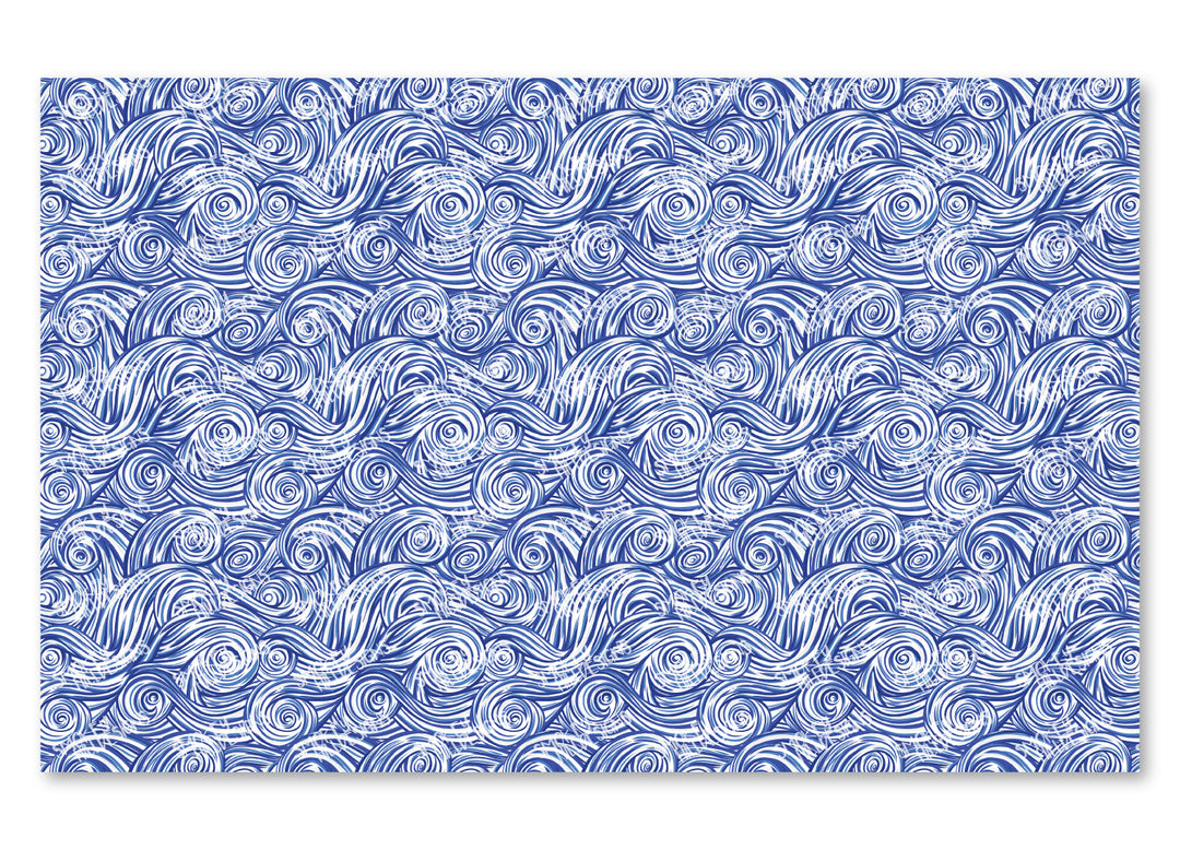 PatternPly® Scattered Blue and White Swirls