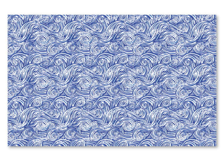 PatternPly® Scattered Blue and White Swirls