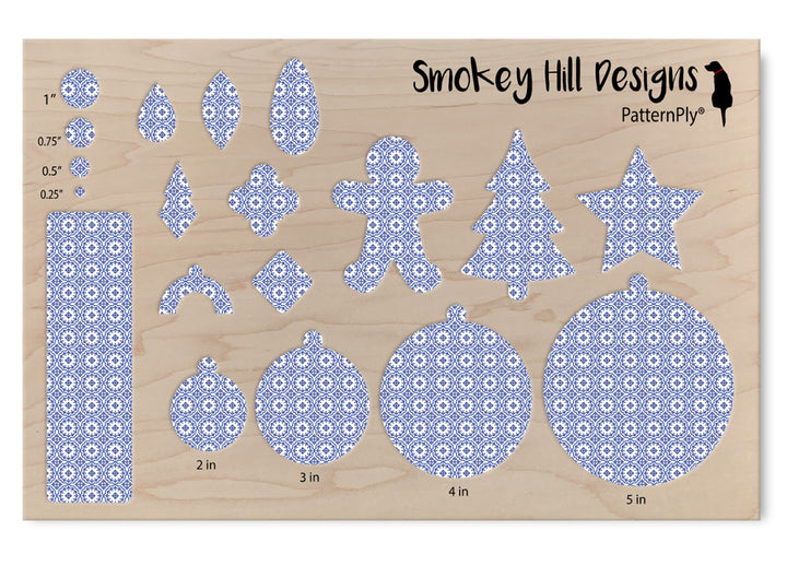 PatternPly® Scattered Micro Blue China Circles