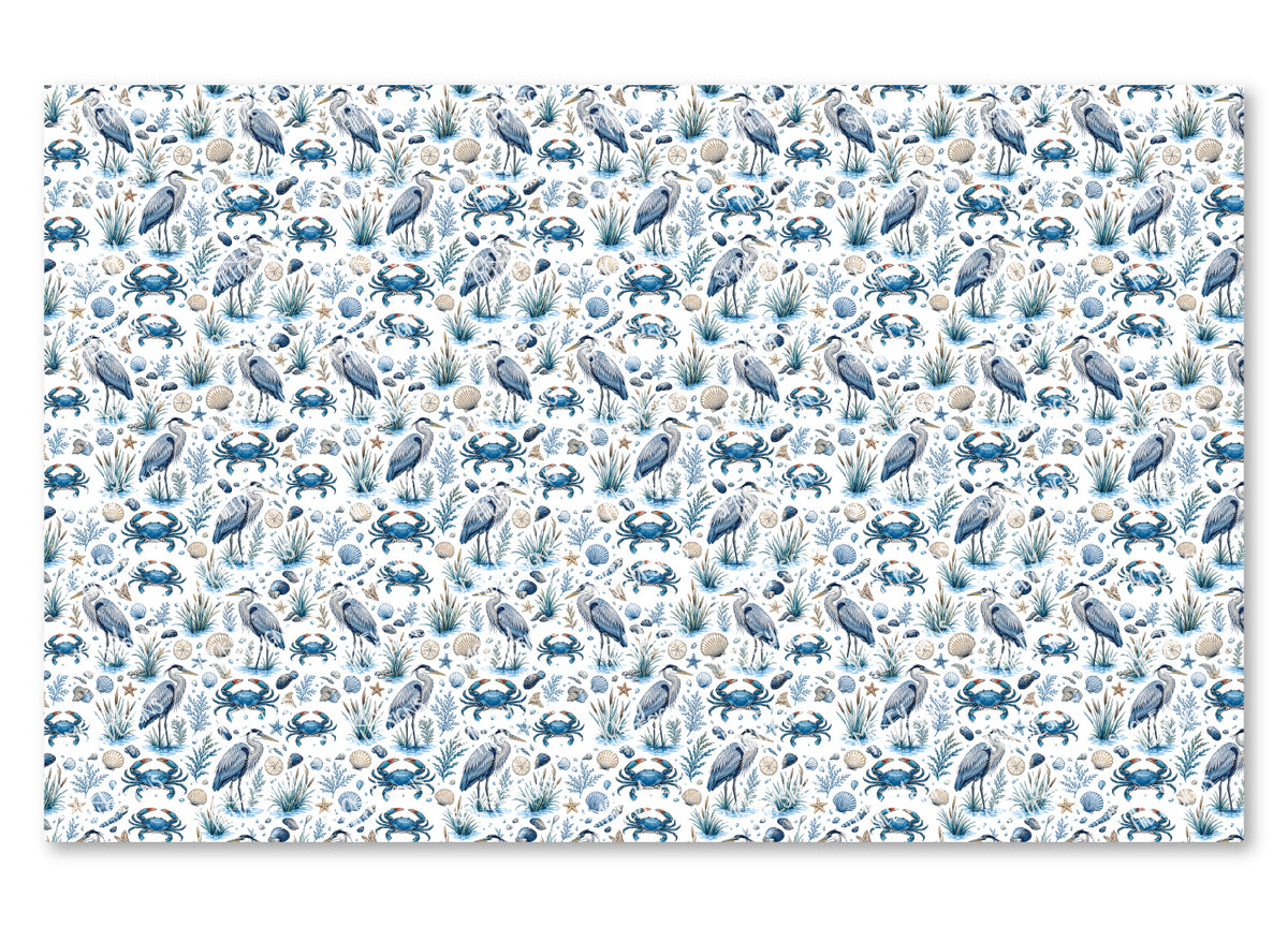 PatternPly® Scattered Blue Crab And Heron product photo 2