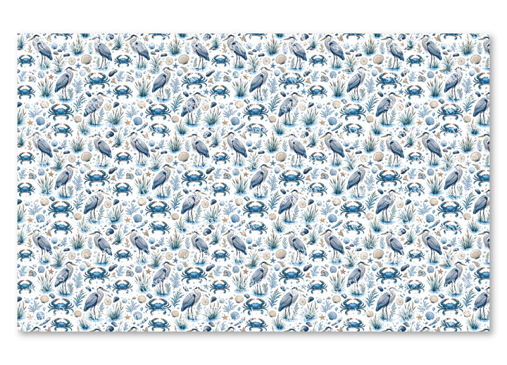 PatternPly® Scattered Blue Crab And Heron