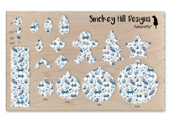 PatternPly® Scattered Blue Crab And Heron