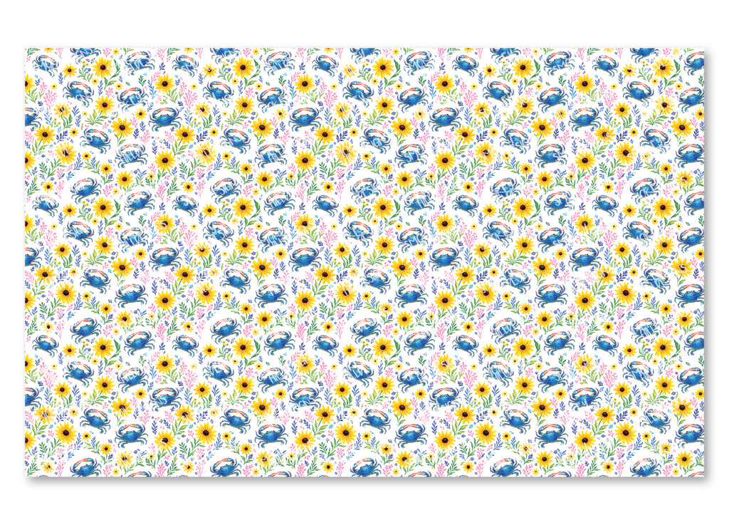 PatternPly® Scattered Blue Crab Floral product photo 2