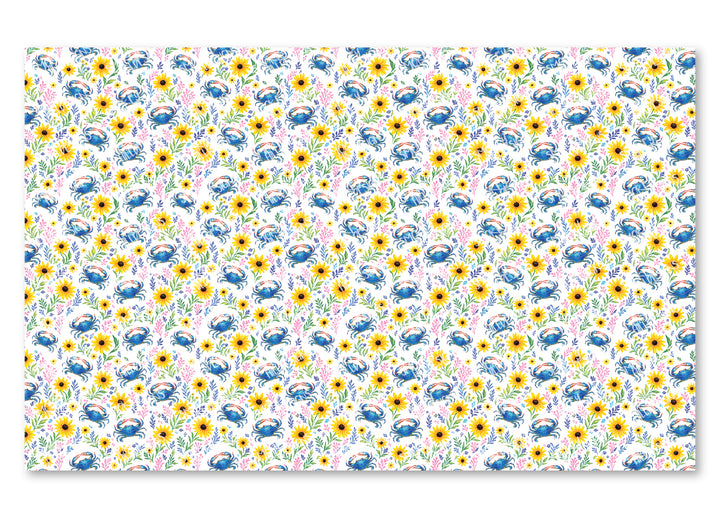 PatternPly® Scattered Blue Crab Floral