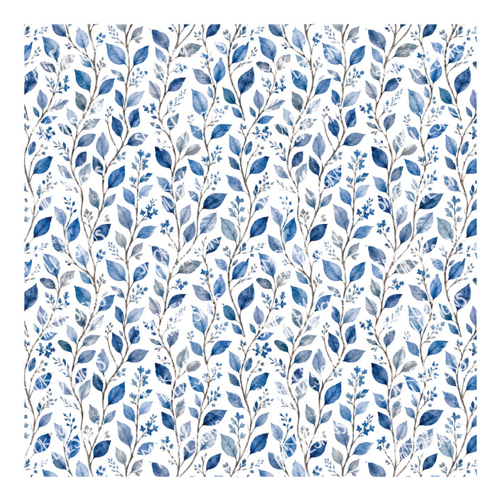 PatternPly® Scattered Blue Leaves