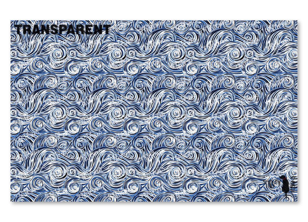 PatternPly® Transparent Blue, Silver, and Black Swirls product photo 2