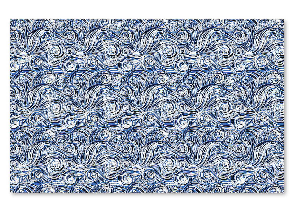 PatternPly® Scattered Blue, Silver, and Black Swirls product photo 2