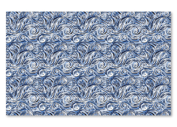 PatternPly® Scattered Blue, Silver, and Black Swirls