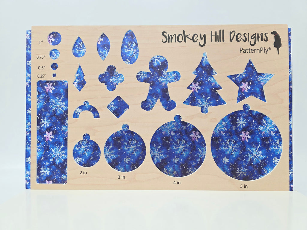 PatternPly® Transparent Blue Snowflake Watercolor product photo 3