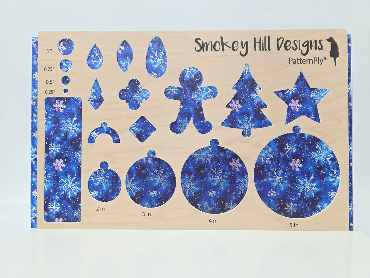 PatternPly® Transparent Blue Snowflake Watercolor product photo 3