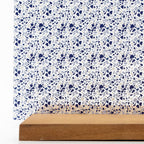 PatternPly® Scattered Blue Terrazzo sheet showing the pattern