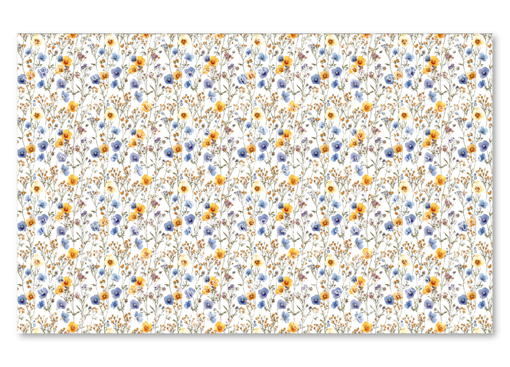 PatternPly® Scattered Blue and Yellow Wildflowers product photo 2