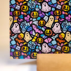 PatternPly® Full Coverage Bold Halloween Stained Glass sheet showing the pattern