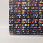 PatternPly® Full Coverage Bookshelves And House Plants sheet showing the pattern