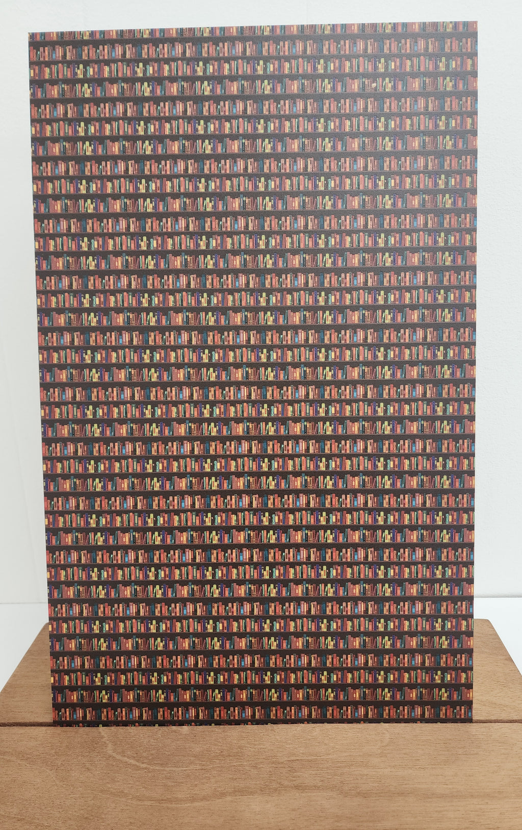 PatternPly® Full Coverage Bookshelves VERTICAL sheet showing the pattern