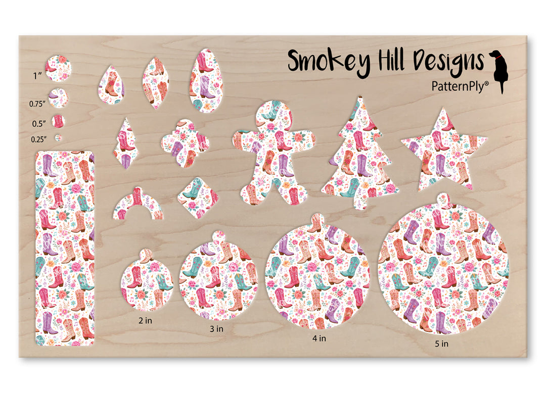 PatternPly® Scattered Pink Boots