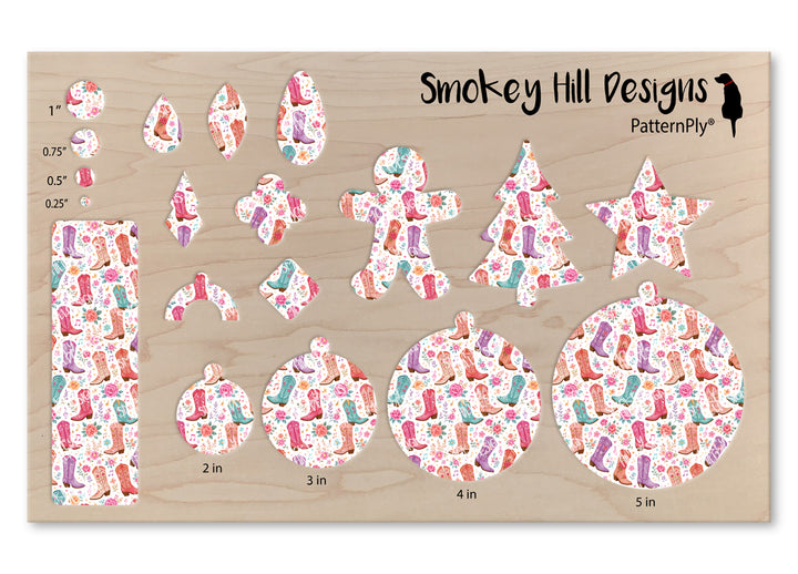 PatternPly® Scattered Pink Boots