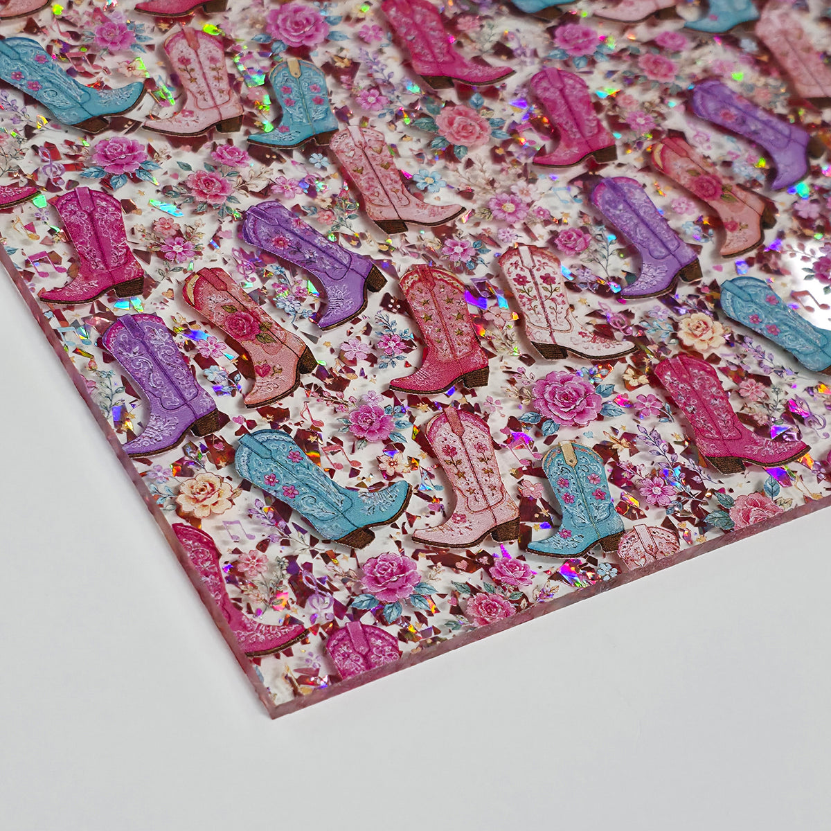 PatternPly® Scattered Pink Boots product photo 4