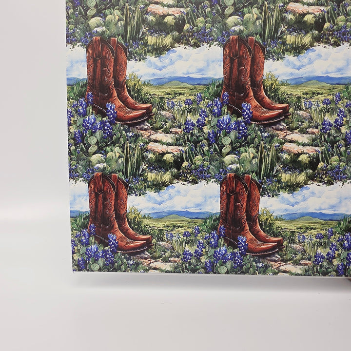 PatternPly® Full Coverage Boots And Bluebonnets
