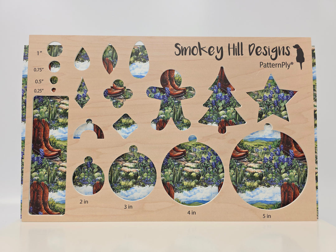 PatternPly® Full Coverage Boots And Bluebonnets