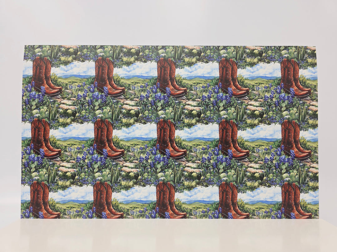 PatternPly® Full Coverage Boots And Bluebonnets