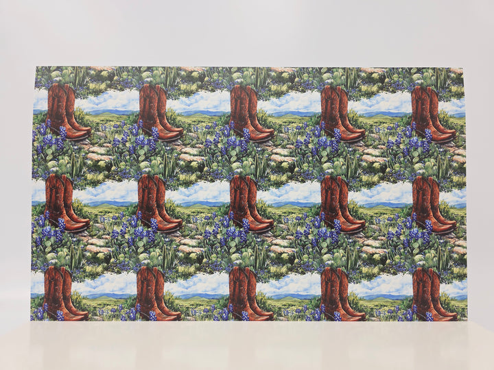 PatternPly® Full Coverage Boots And Bluebonnets