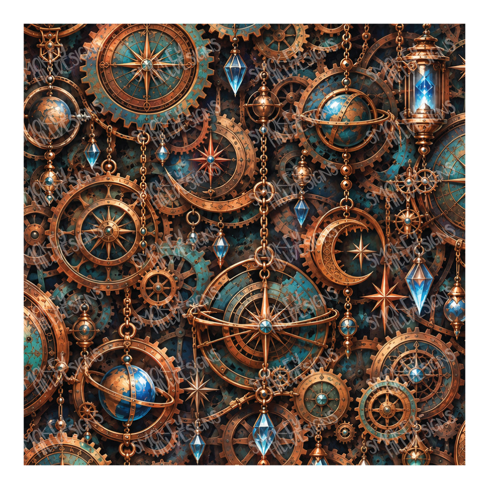 PatternPly® Transparent Brass Observatory sheet showing the pattern