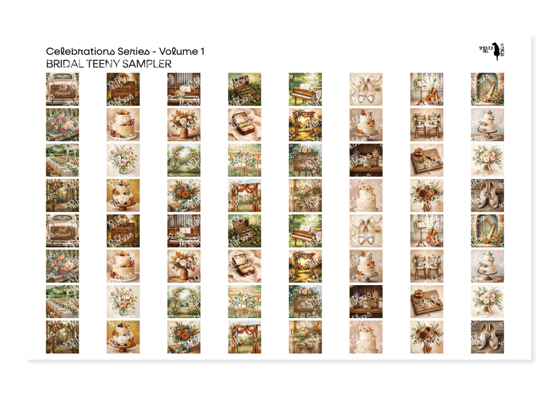 PatternPly® Full Coverage Bridal Teeny Sampler Volume 1 Teeny Sampler Teeny Sampler