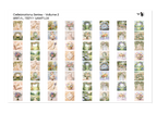 PatternPly® Transparent Bridal Volume 2 Teeny Sampler: sampler sheet of small art scene designs