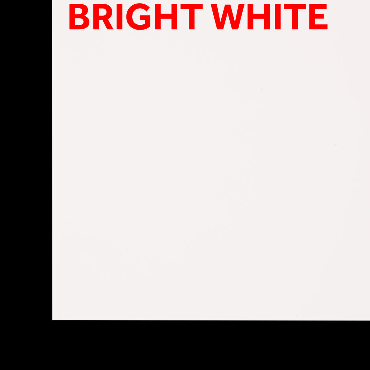 1/8" Bright White Acrylic Gloss / Gloss