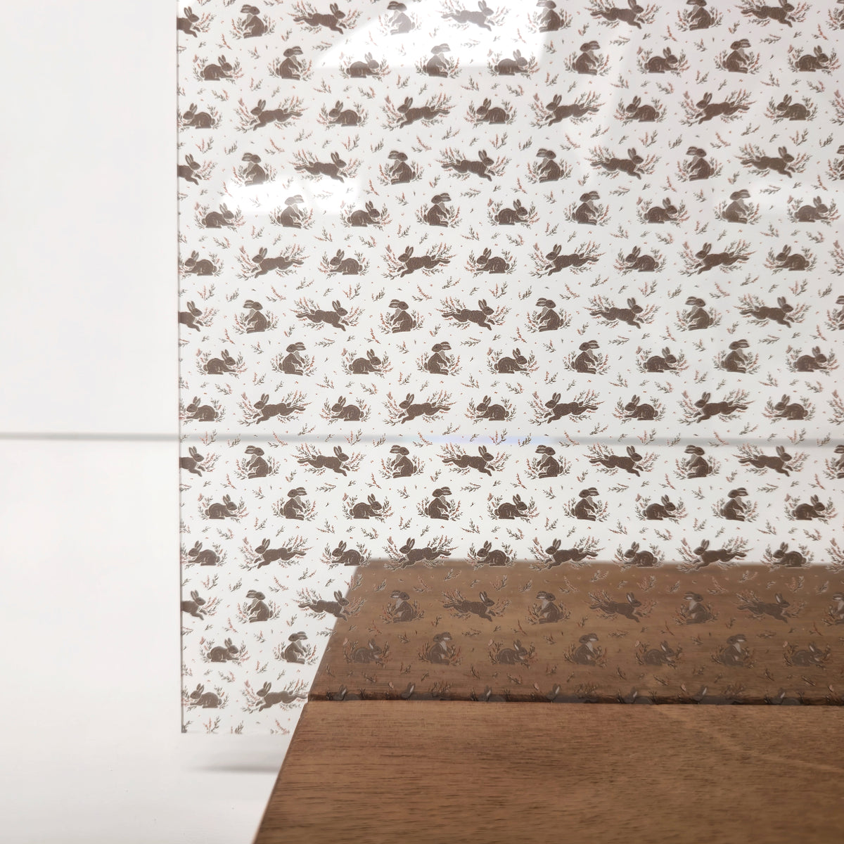 PatternPly® Scattered Brown Bunny Floral sheet showing the pattern