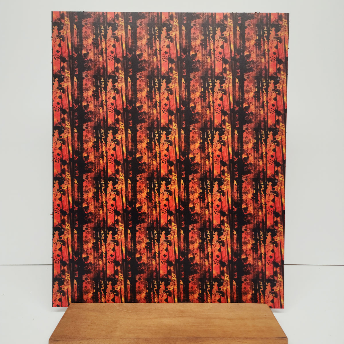 PatternPly® 19x24" Burnt Fall XL Scale sheet showing the pattern