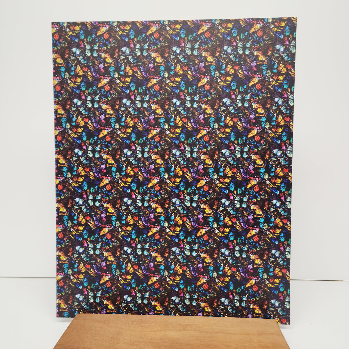 PatternPly® 19x24" Colorful Butterflies Original Scale sheet showing the pattern