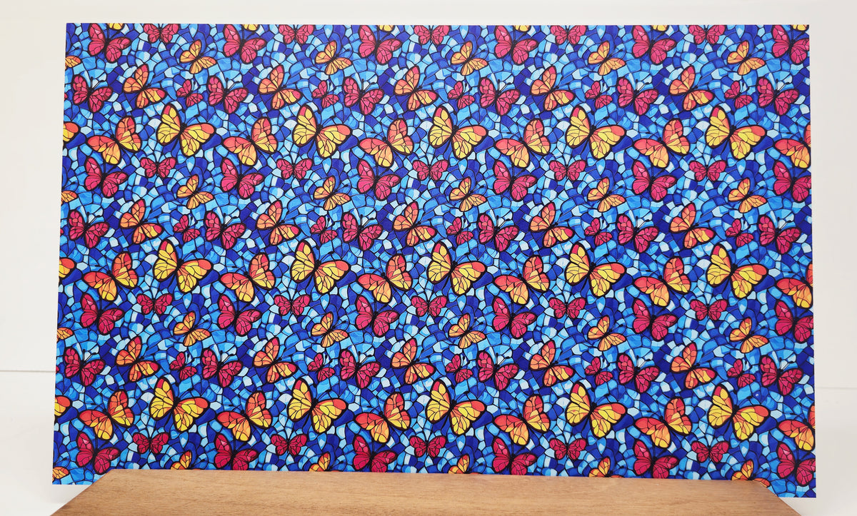 PatternPly® Full Coverage Butterfly Sky Stained Glass product photo 3