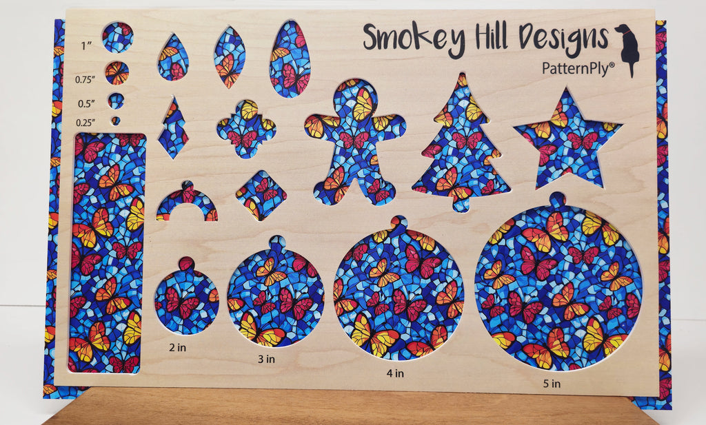 PatternPly® Full Coverage Butterfly Sky Stained Glass product photo 2
