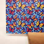 PatternPly® Full Coverage Butterfly Sky Stained Glass sheet showing the pattern