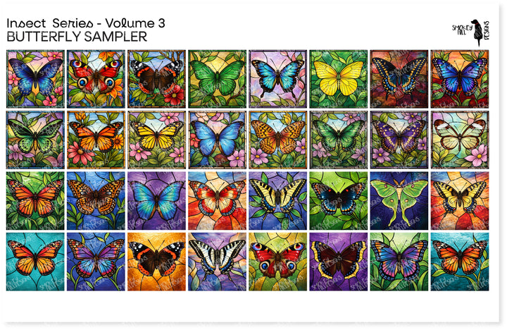 PatternPly® Transparent Insect Series Volume 3 Butterfly Sampler