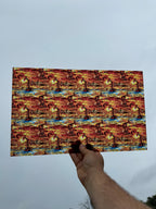PatternPly® Transparent Stained Glass Pump Jacks sheet showing the pattern