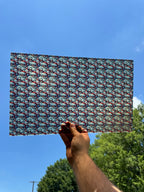 PatternPly® Transparent Micro Hippie Santa sheet showing the pattern