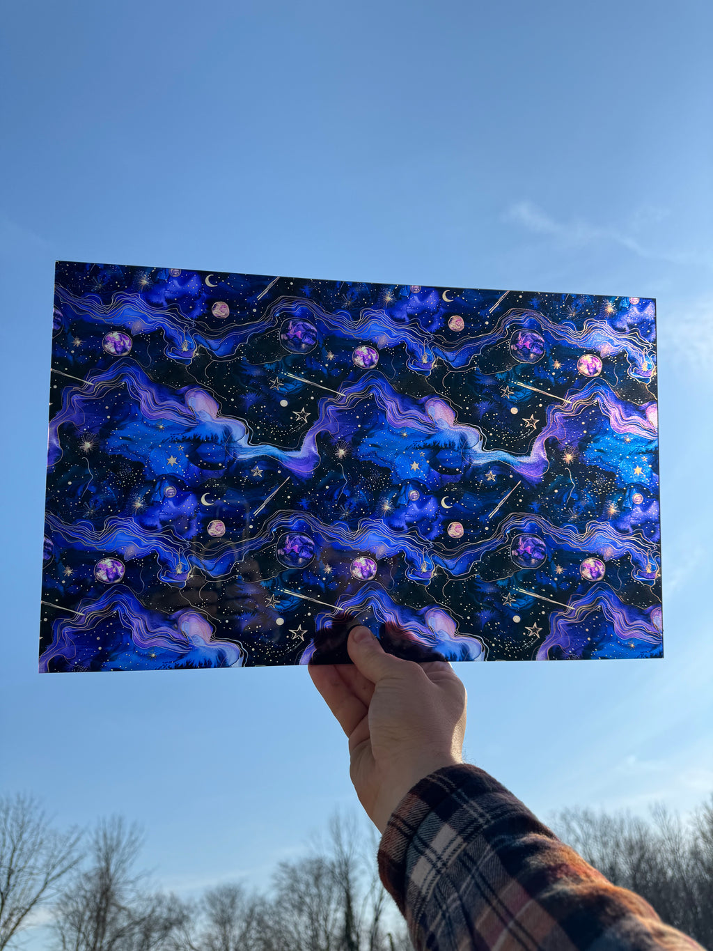 PatternPly® Transparent Dark Cosmos sheet showing the pattern