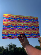PatternPly® Transparent Bright Sunrise Stained Glass sheet showing the pattern