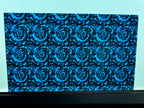 PatternPly® Transparent Blue and Black Tie Dye sheet showing the pattern