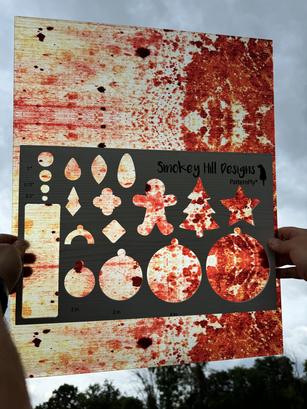 PatternPly® 19x24" Transparent Bloody Fabric XL Scale product photo 2