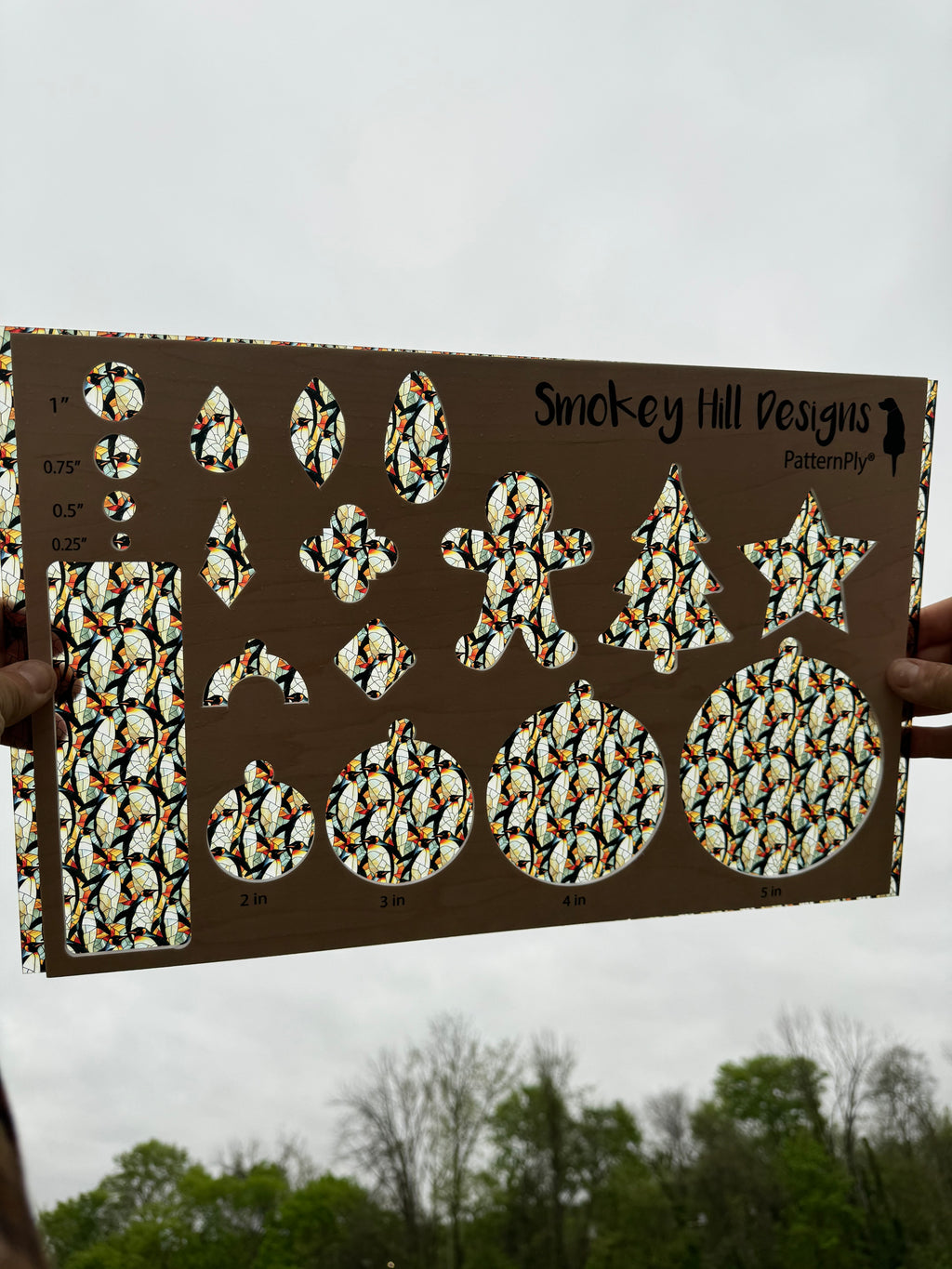 PatternPly® Transparent Stained Glass Penguins product photo 2