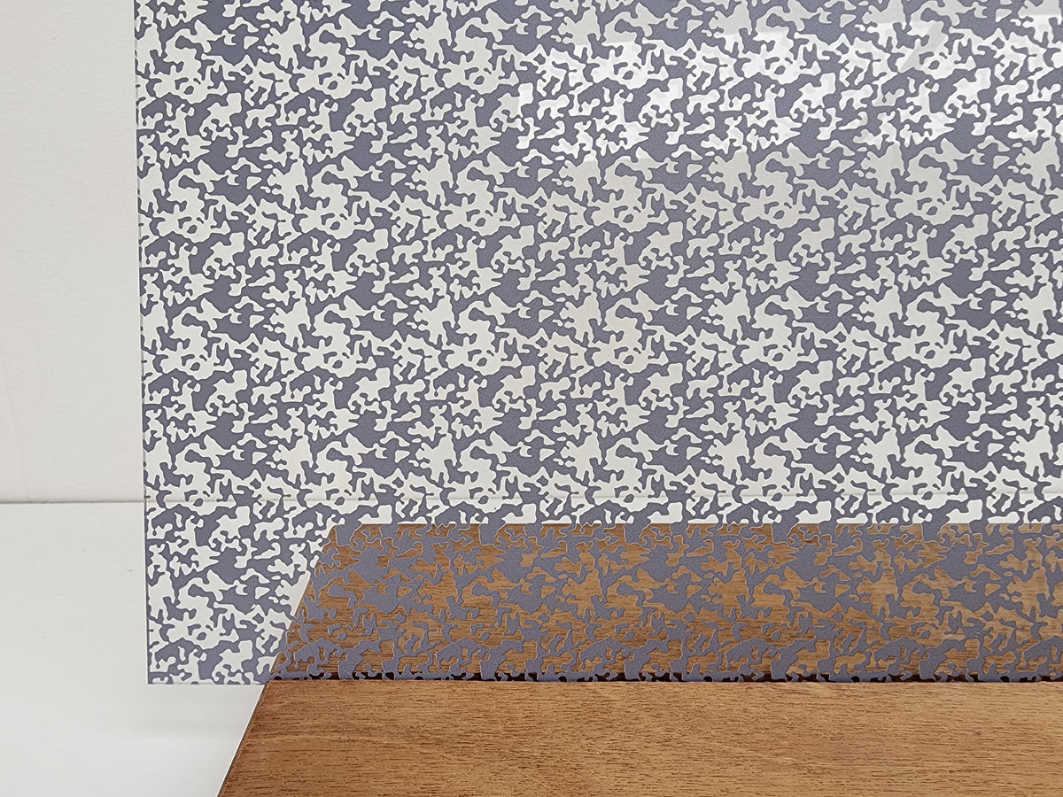 PatternPly® Scattered Camouflage GRAY sheet showing the pattern